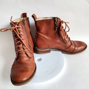 Lucky Brand Brown Combat Boots
